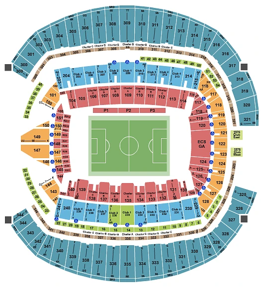 Plan des tribunes - Lumen Field