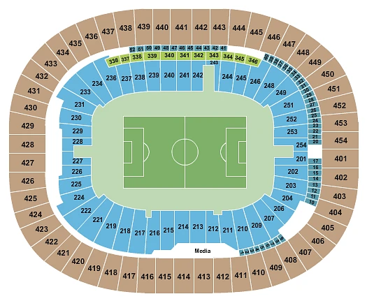 Plan des tribunes - BC Place Stadium