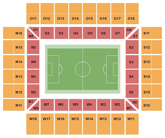 Plan des tribunes - Rhein Energie Stadion