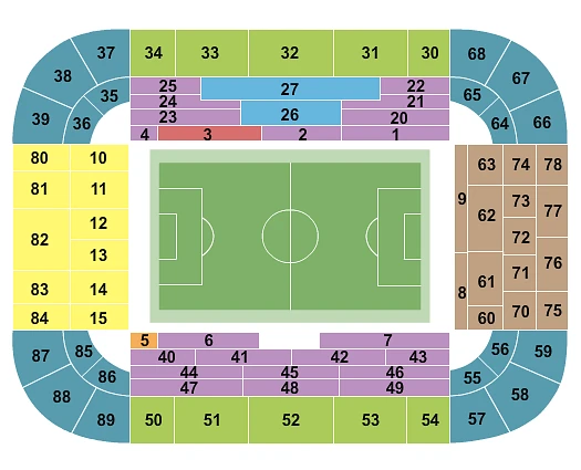Plan des tribunes - Westfalenstadion