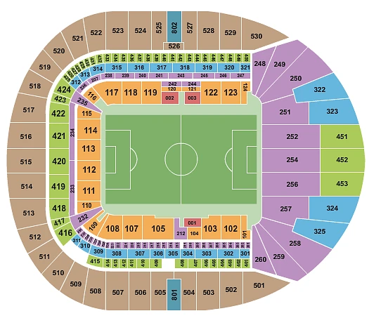 Plan des tribunes - Tottenham Hotspur New Stadium