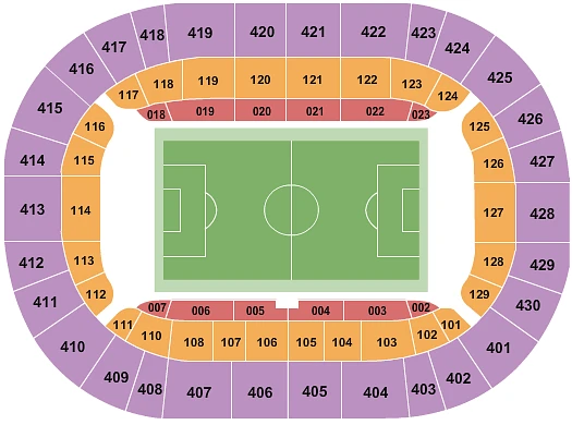 Plan des tribunes - Johan Cruijff Arena