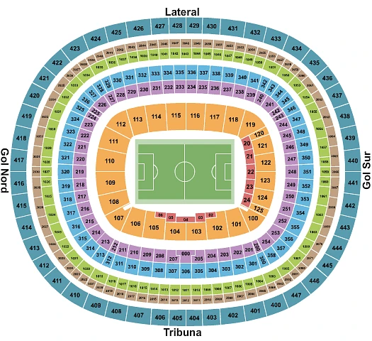 Plan des tribunes - Camp Nou