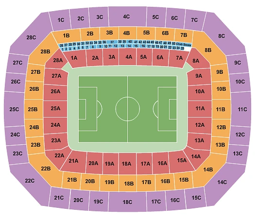 Plan des tribunes - Volksparkstadion